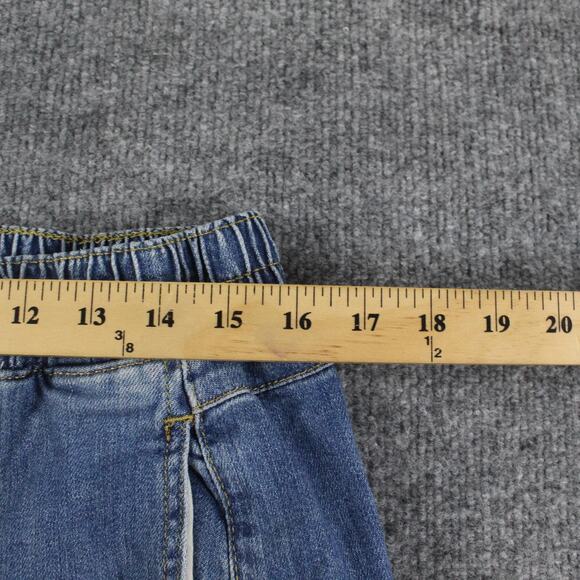 Pilcro Jean Medium The Izzie Relaxed Pull on Barrel Leg Blue Denim Casual Boho - Picture 11 of 16